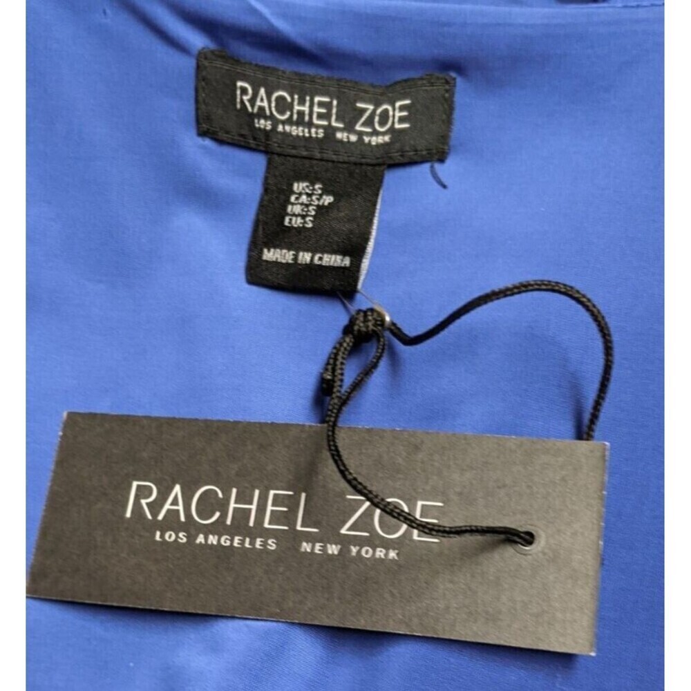 NWT~Women's RACHEL ROY Royal Blue Viscose Blend Pullover Corset Top SM - Picture 3 of 7